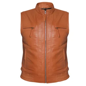 Men’s Biker Rider Rocker Motorcycle Leather Vest