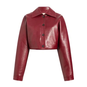 Women's Sue Cropped Leather Jacket