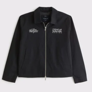Abercrombie & Fitch Oracle Red Bull Racing Cropped Zip Jacket
