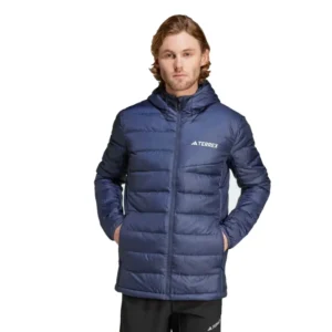 Adidas Terrex Multi Light Down  Blue Hooded Jacket