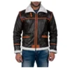 Alpine Brown Fur Leather Jacket