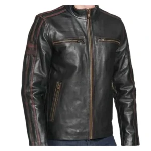 Rivet Leather Black Jacket