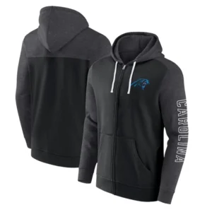 Carolina Panthers Fanatics Black Full-Zip Hoodie