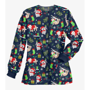 Christmas Scrub Jacket