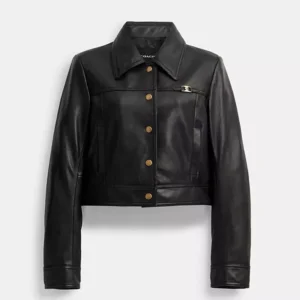 Coach Heritage C Snap Front Shrunken Jacket