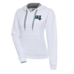Jacksonville Jaguars Antigua White Pullover Hoodie