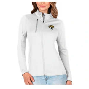 Jacksonville Jaguars Antigua White Silver Jacket