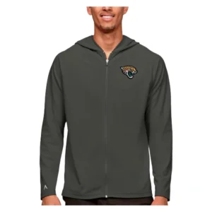 Jacksonville Jaguars Logo Antigua Charcoal Hoodie