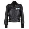 Women’s 804 Black Bomber Leather Jacket