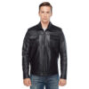 Men’s Real Black Leather Marco Pointed Jacket