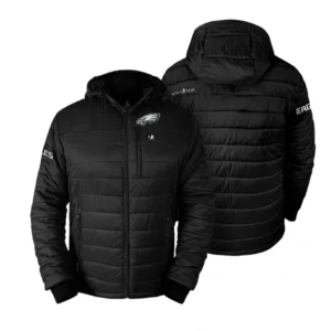 Men's Philadelphia Eagles Action Heat Black 5V Battery?Jacket
