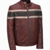 Men’s Retro Red Waxed Vintage Jacket