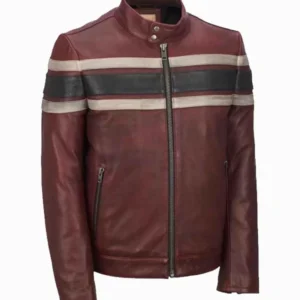 Men’s Retro Red Waxed Vintage Jacket