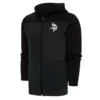 Minnesota Vikings Antigua Charcoal Black Hoodie