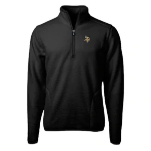 Minnesota Vikings Logo Cutter & Buck Black Jacket