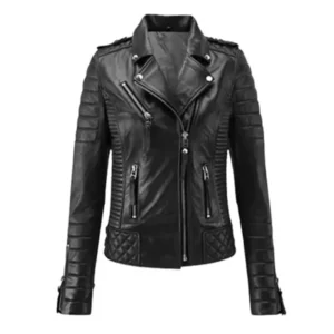 Motorcycle Black Leather Jacket