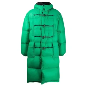 Oversized Green Puffer Coat