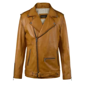 Rutland Caramel Brown Riding Leather Jacket