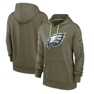 Salute To Service Hoodie Philadelphia Eagles Green Pullover Hoodie