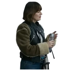 Smile 2 Rosemarie DeWitt Shearling Leather Jacket
