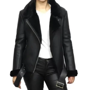 Women’s Black Shearling Jacket