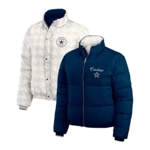 Women's WEAR by Erin Andrews Navy/White Dallas Cowboys Jacket