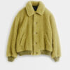 Fear Of God Essentials Marine Military Nylon Blue Bomber Jacket