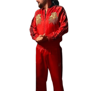 Korn x Adidas Jonathan Davis Red Tracksuit