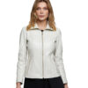 Women’s Real Beige Leather Jacket