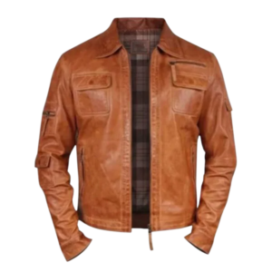 Men Cafe Racer Retro Moto Jacket