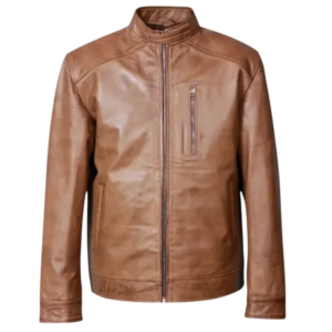 Men's Light Brown Leather Jacket